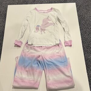 Carter's Unicorn Pajama Set - White, Pink, and Blue